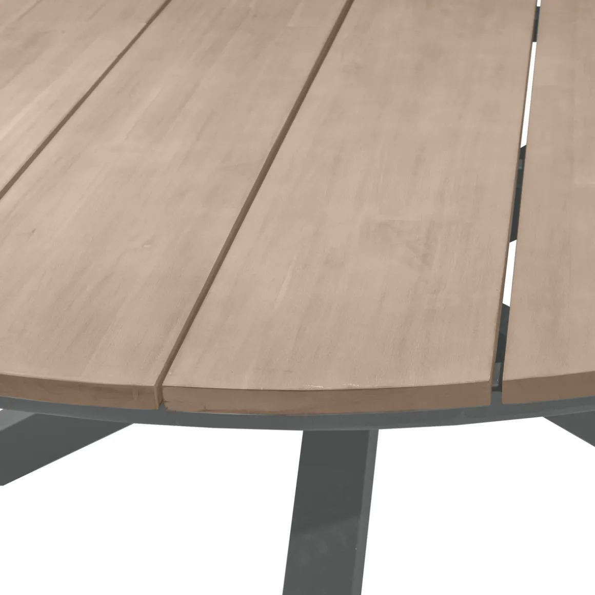 Ensemble table de jardin + 8 fauteuils ORIENGO Acacia / Graphite