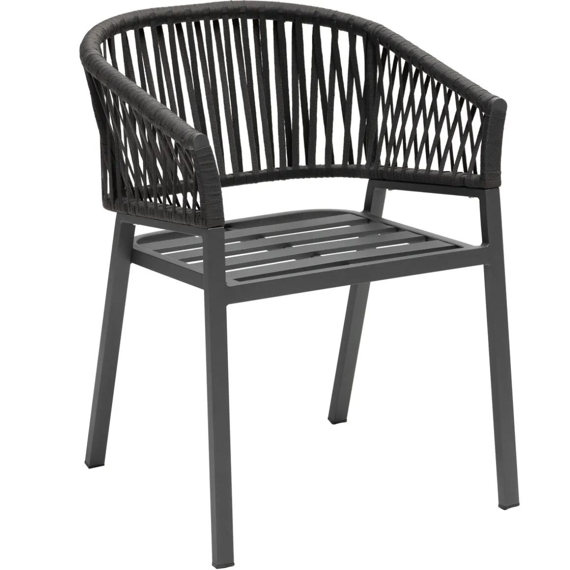 Ensemble table de jardin + 8 fauteuils ORIENGO Acacia / Blanc