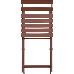 Ensemble table de jardin pliante carrée + 2 chaises GREENSBORO Acajou