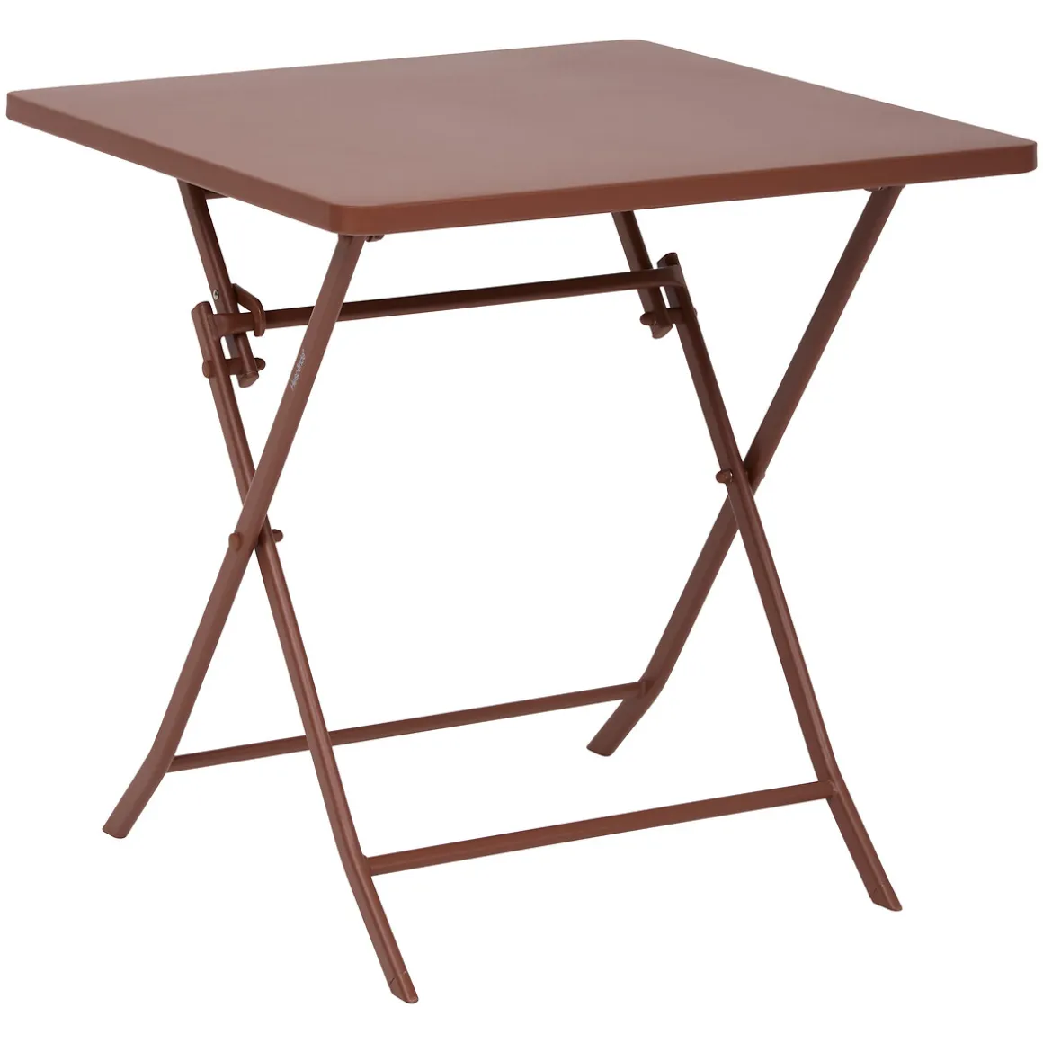 Ensemble table de jardin pliante carrée + 2 chaises GREENSBORO Acajou