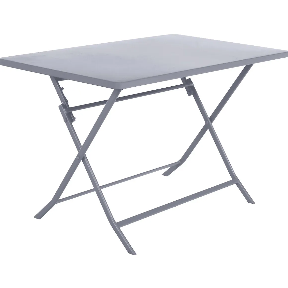 Ensemble table de jardin pliante rectangulaire + 4 chaises GREENSBORO Gris quartz
