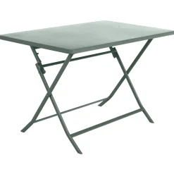 Ensemble table de jardin pliante rectangulaire + 4 chaises GREENSBORO Vert olive