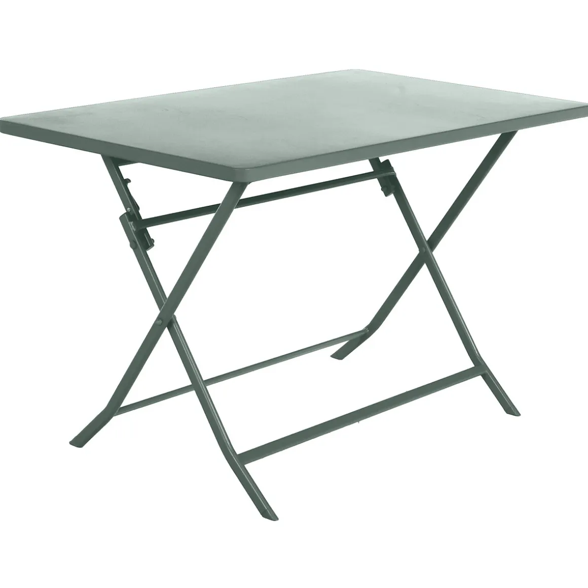 Ensemble table de jardin pliante rectangulaire + 4 chaises GREENSBORO Vert olive