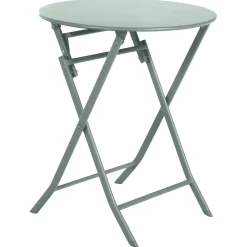 Ensemble table de jardin pliante ronde + 2 chaises GREENSBORO Vert olive