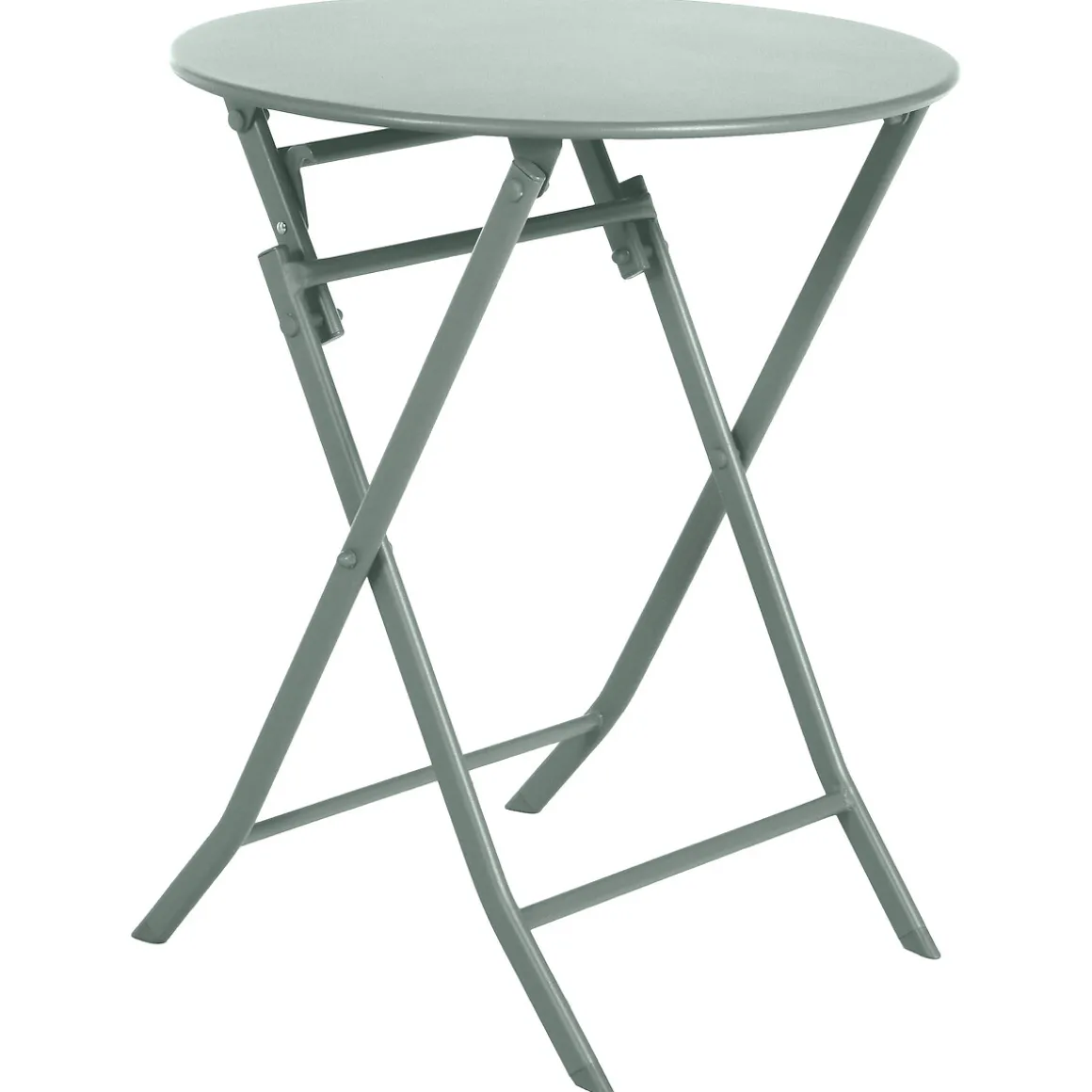 Ensemble table de jardin pliante ronde + 2 chaises GREENSBORO Vert olive