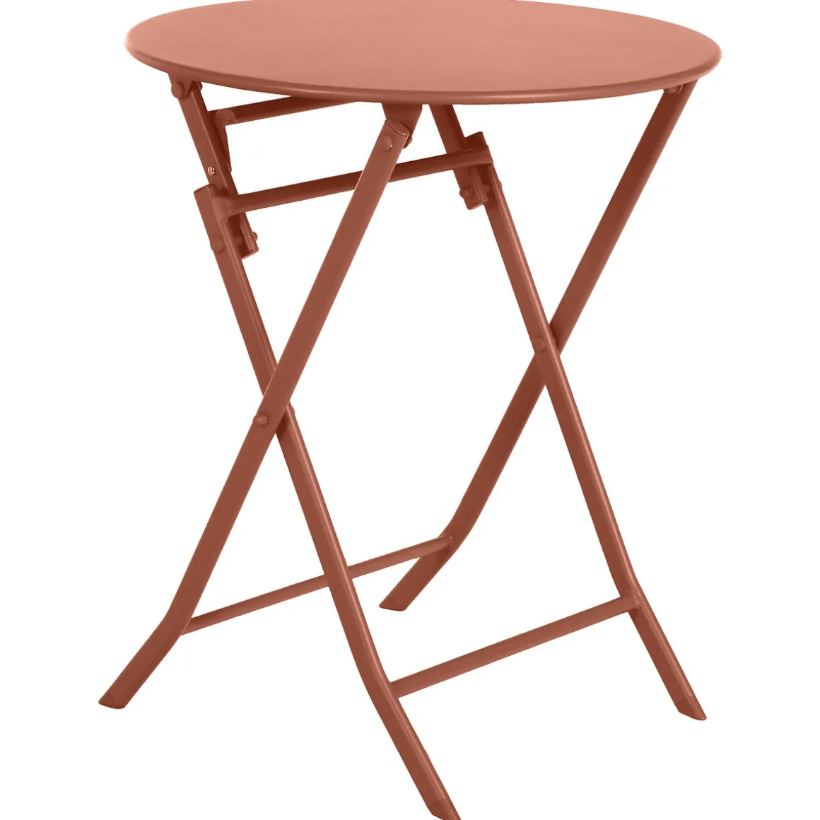 Ensemble table de jardin pliante ronde + 2 chaises GREENSBORO Ambre