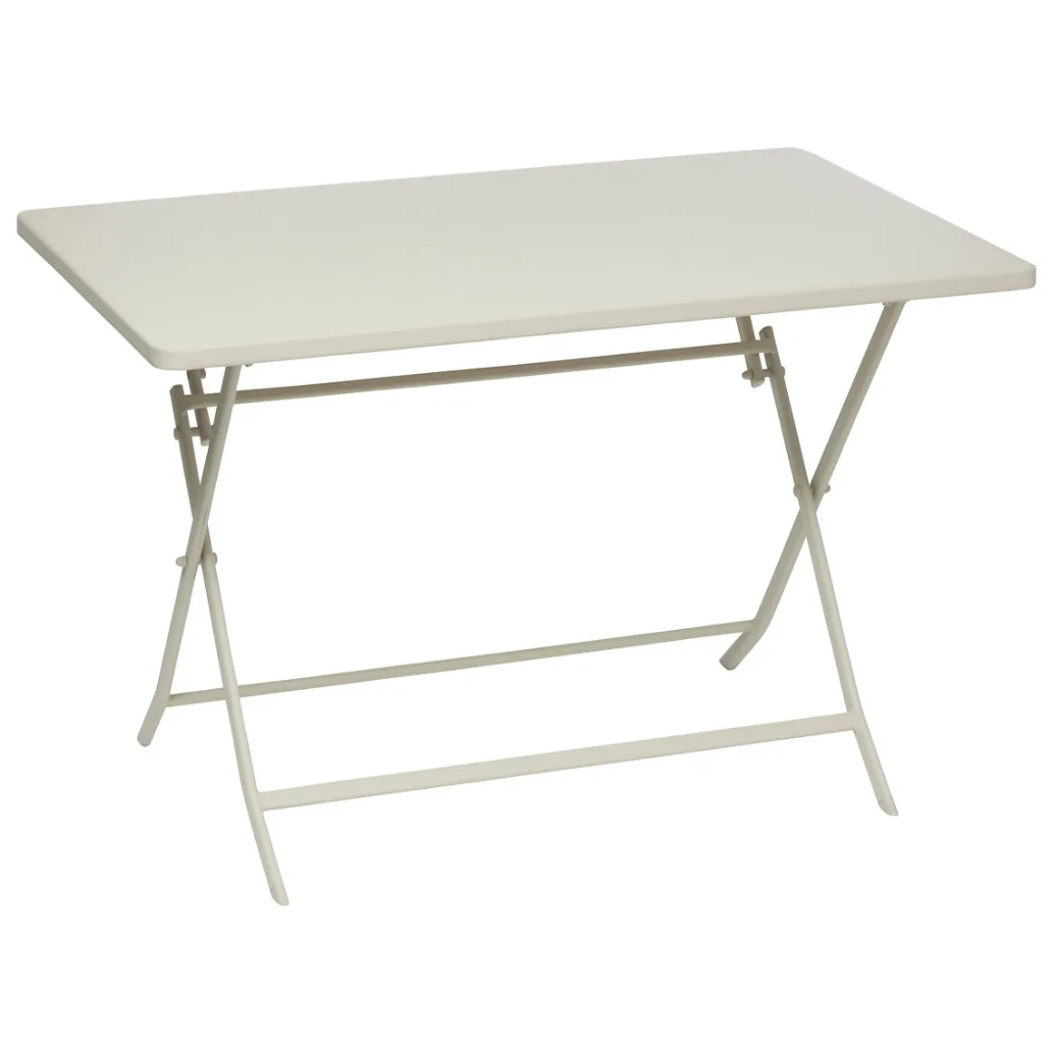 Ensemble table de jardin pliante rectangulaire + 4 chaises GREENSBORO Argile