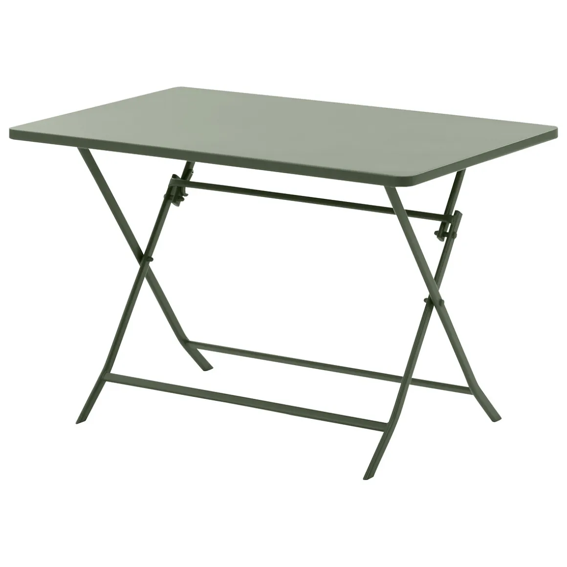 Ensemble table de jardin pliante rectangulaire + 4 chaises GREENSBORO Vert laurier