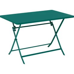 Ensemble table de jardin pliante rectangle + 2 chaises GREENSBORO Opale