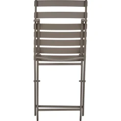 Ensemble table de jardin pliante ronde + 2 chaises GREENSBORO Café