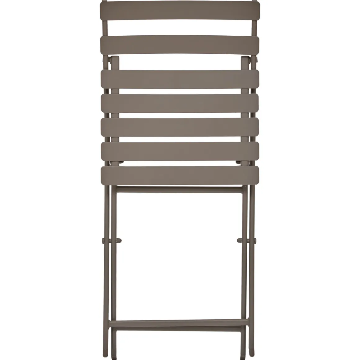 Ensemble table de jardin pliante ronde + 2 chaises GREENSBORO Café