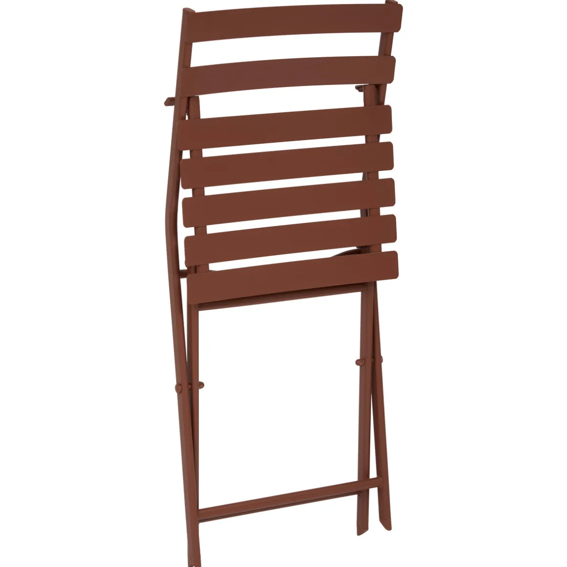 Ensemble table de jardin pliante rectangle + 4 chaises GREENSBORO Acajou