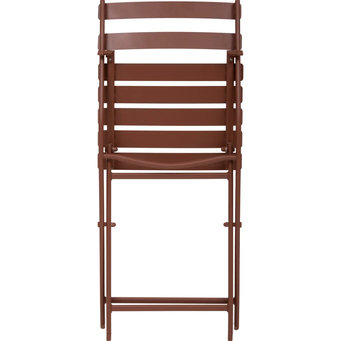 Ensemble table de jardin pliante rectangle + 4 chaises GREENSBORO Acajou