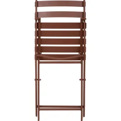 Ensemble table de jardin pliante ronde + 2 chaises GREENSBORO Acajou