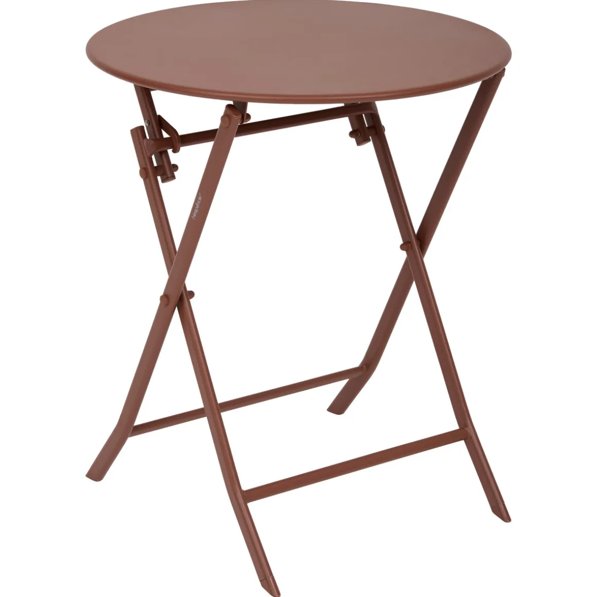 Ensemble table de jardin pliante ronde + 2 chaises GREENSBORO Acajou