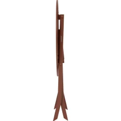 Ensemble table de jardin pliante ronde + 2 chaises GREENSBORO Acajou