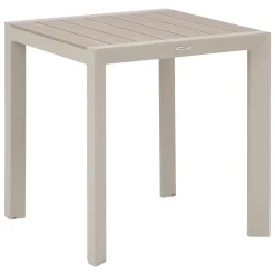 Ensemble table de jardin ÉVASION + 2 chaises empilables ESSENTIA Lin & Argile