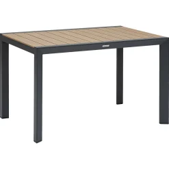 Ensemble table de jardin ÉVASION + 4 chaises empilables ESSENTIA Graphite