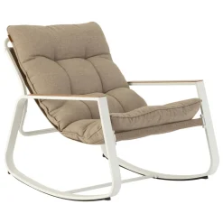 Fauteuil à bascule FELINIO Taupe
