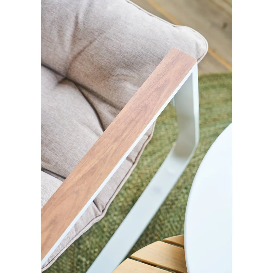 Fauteuil à bascule FELINIO Taupe