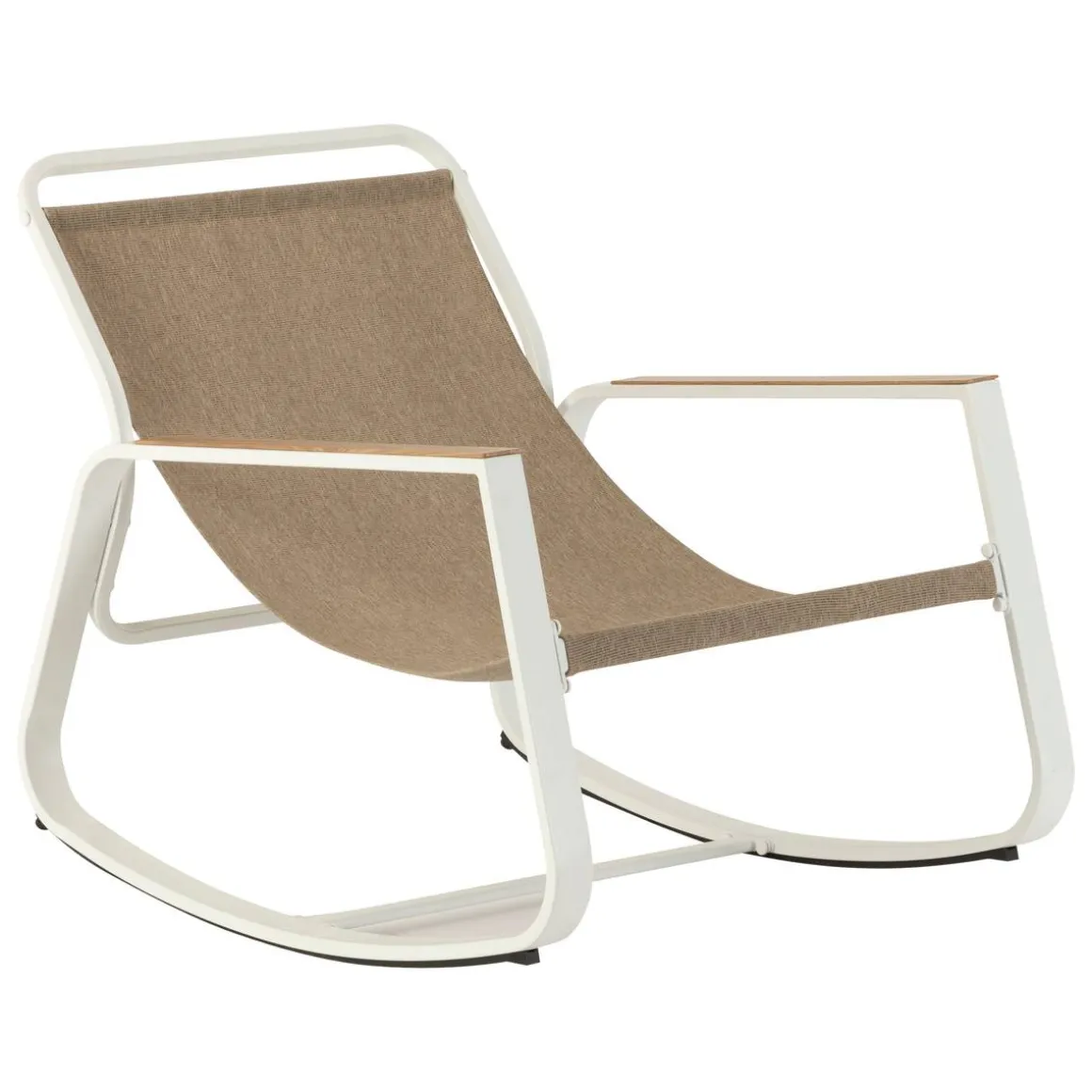 Fauteuil à bascule FELINIO Taupe