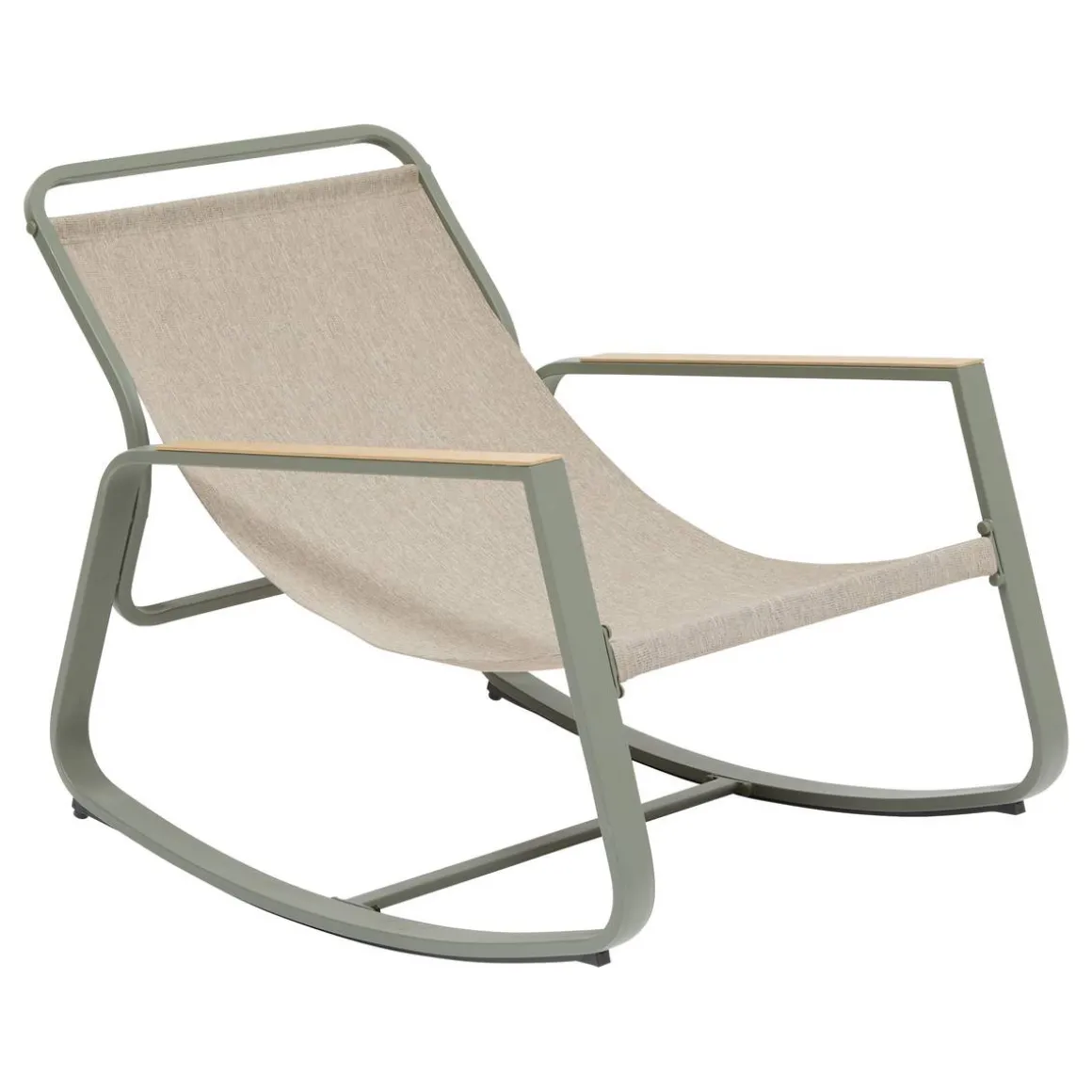 Fauteuil à bascule FELINIO Vert Laurier