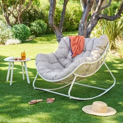 Fauteuil à bascule PAOPAO Argile
