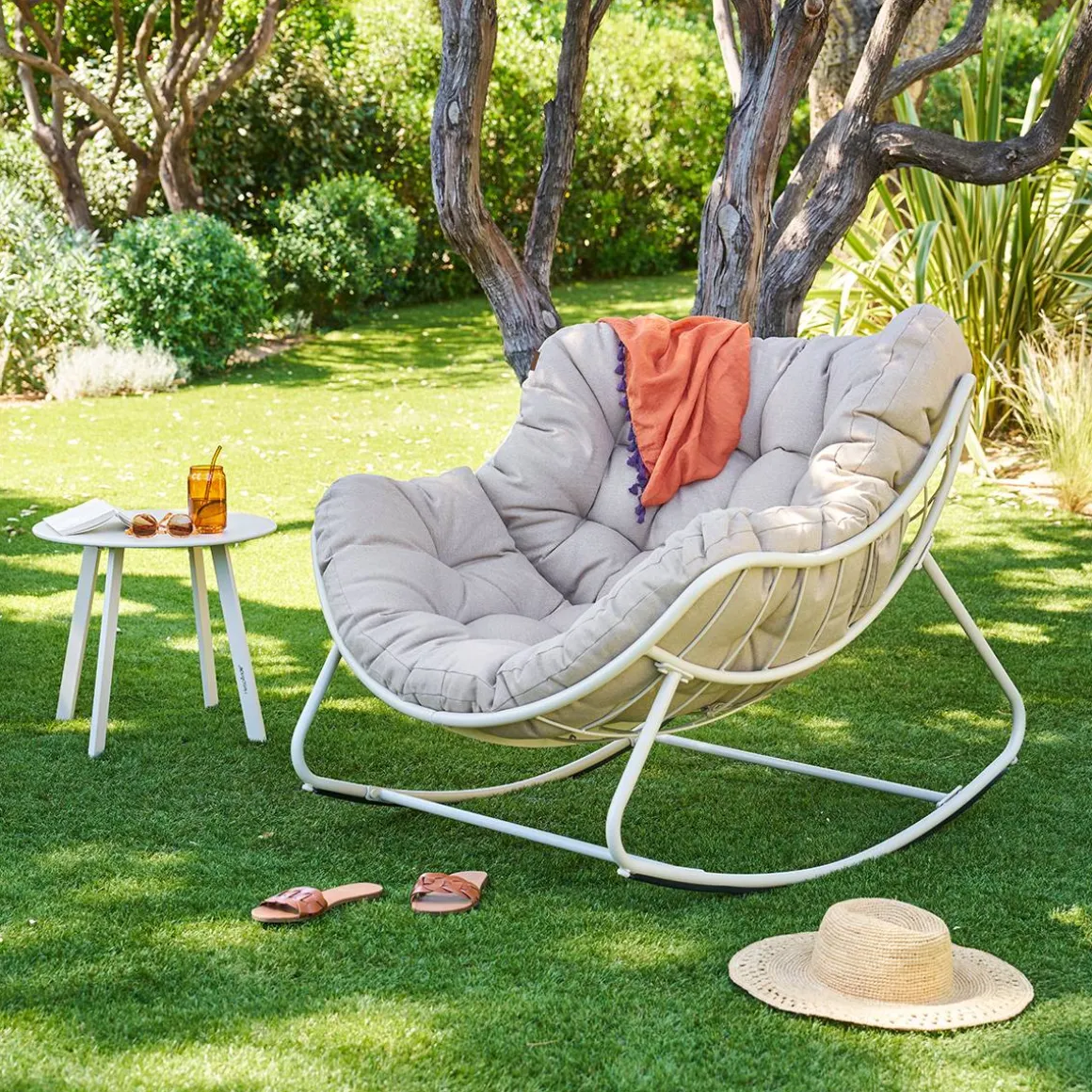 Fauteuil à bascule PAOPAO Argile