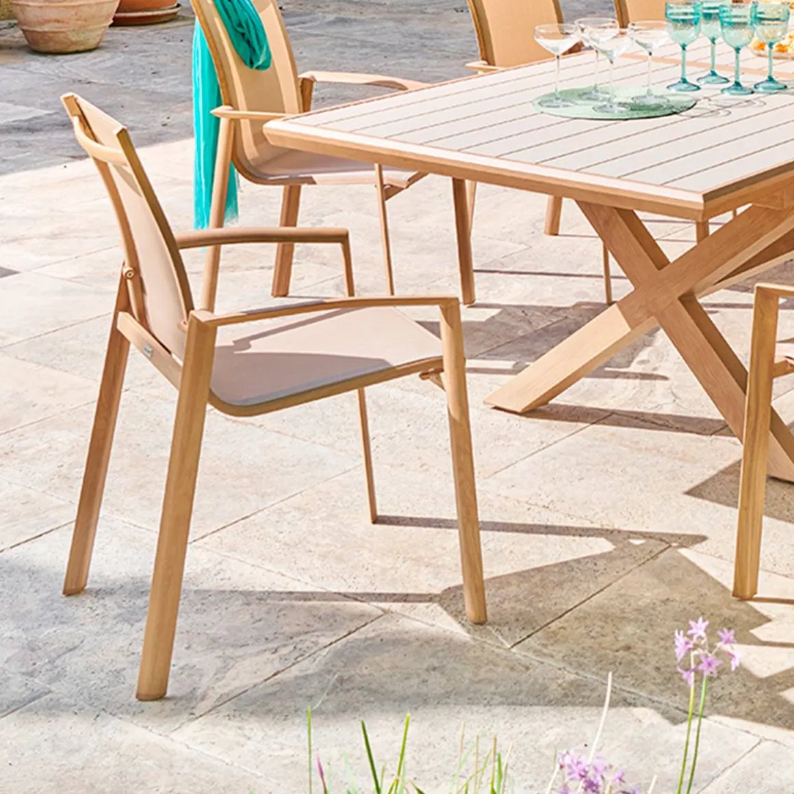 Fauteuil de jardin AXANT Lin / Honey