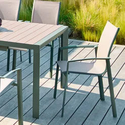 Fauteuil de jardin AXANT Lin / Vert laurier