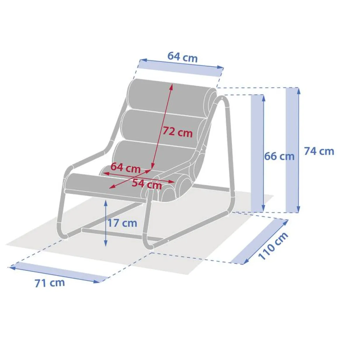 Fauteuil de jardin CELESTAM Vert laurier