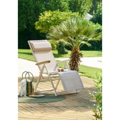 Fauteuil de jardin DECIMA Lin / Argile