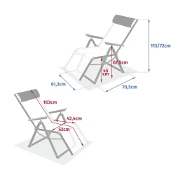 Fauteuil de jardin DECIMA Lin / Argile