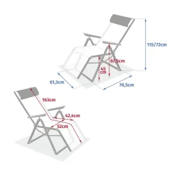 Fauteuil de jardin DECIMA Lin / Argile