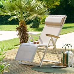 Fauteuil de jardin DECIMA Lin / Argile