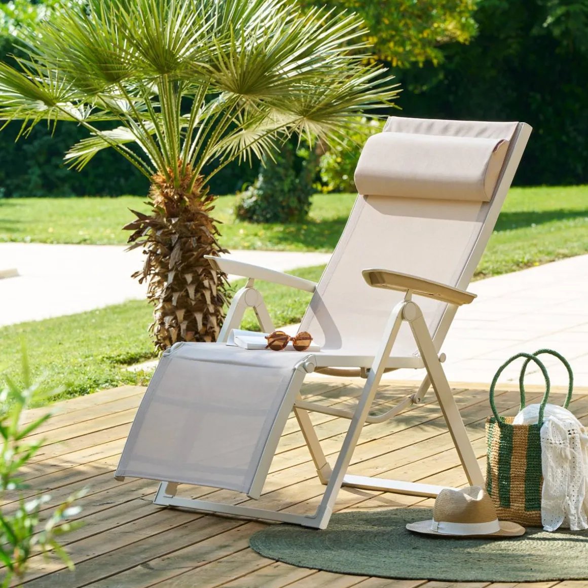 Fauteuil de jardin DECIMA Lin / Argile
