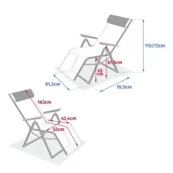 Fauteuil de jardin DECIMA Lin / Acajou