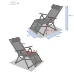 Fauteuil de jardin DECIMA Noisette / Praline
