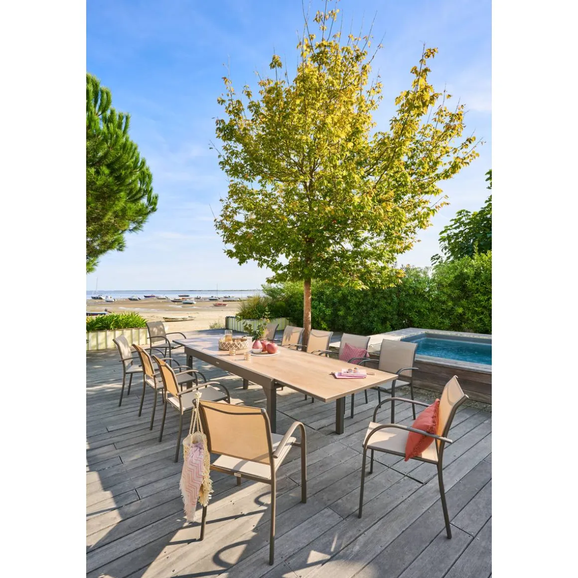Fauteuil de jardin empilable PIAZZA Lin & Tonka
