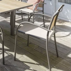 Fauteuil de jardin empilable PIAZZA Lin & Tonka
