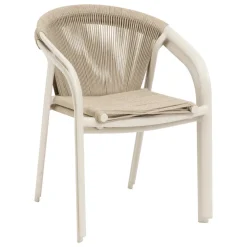 Fauteuil de jardin empilable RIU Argile & Beige