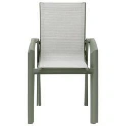 Fauteuil de jardin empilable AXANT Vert olive / Vert laurier