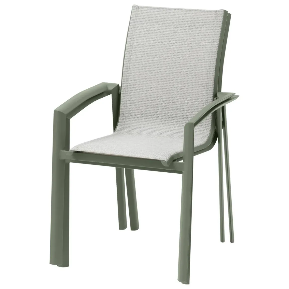 Fauteuil de jardin empilable AXANT Vert olive / Vert laurier
