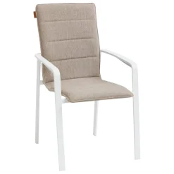 Fauteuil de jardin empilable DIESE Badiane & Blanc