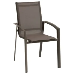Fauteuil de jardin empilable AXANT Wengé / Praline