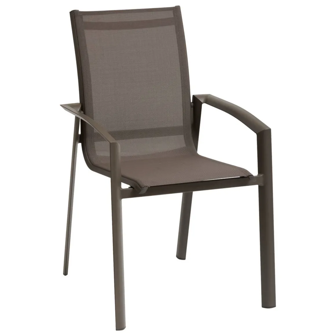 Fauteuil de jardin empilable AXANT Wengé / Praline