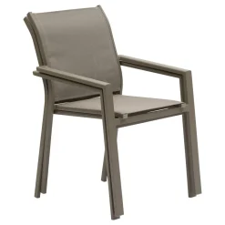 Fauteuil de jardin empilable ESSENTIA Noisette / Café