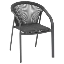 Fauteuil de jardin empilable RIU Anthracite & Graphite