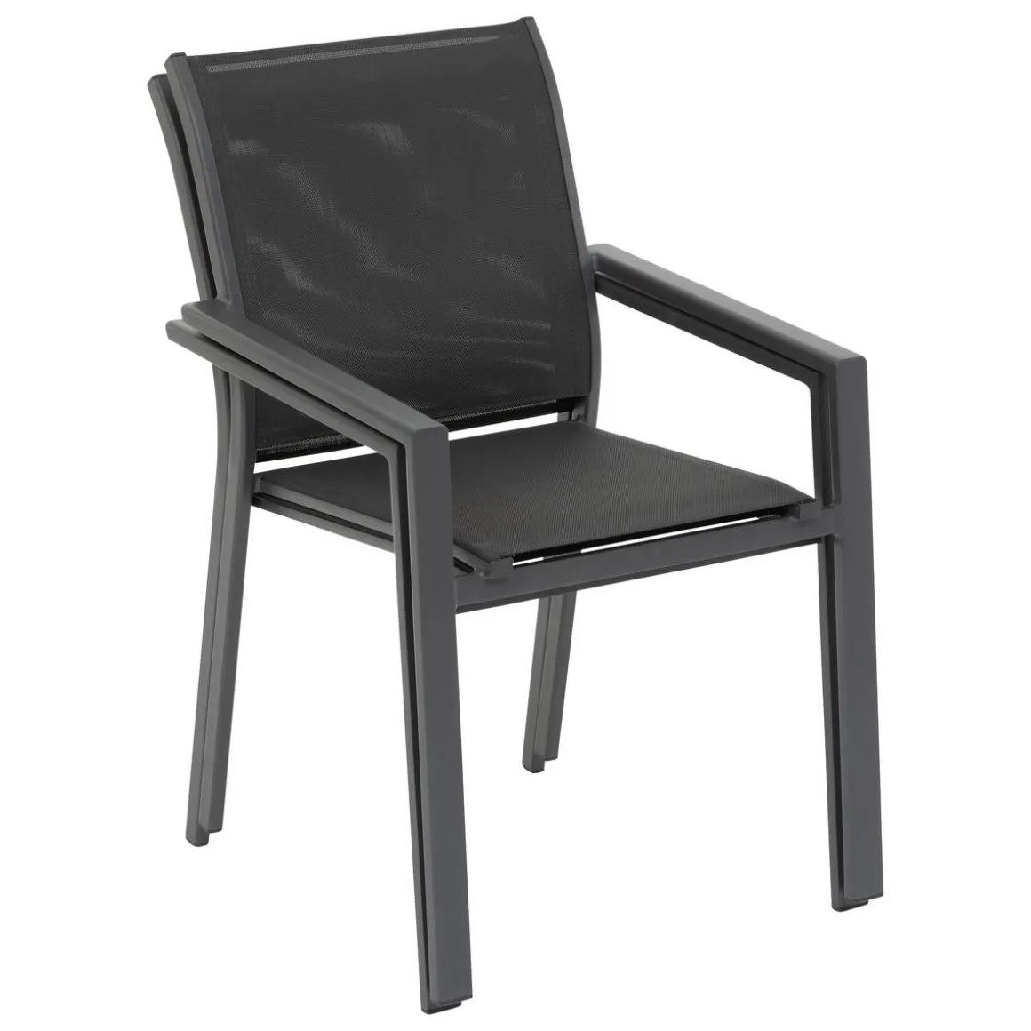 Fauteuil de jardin empilable ESSENTIA Anthracite / Graphite