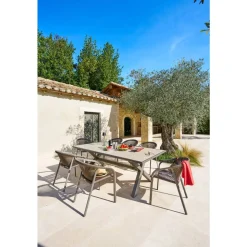 Fauteuil de jardin empilable RIU Wengé & Praliné